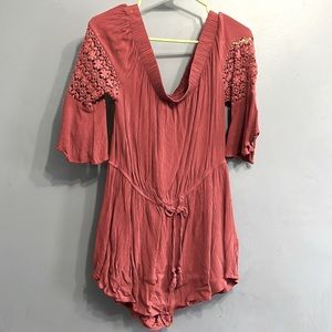 Orange/pink romper size XL GREAT CONDITION